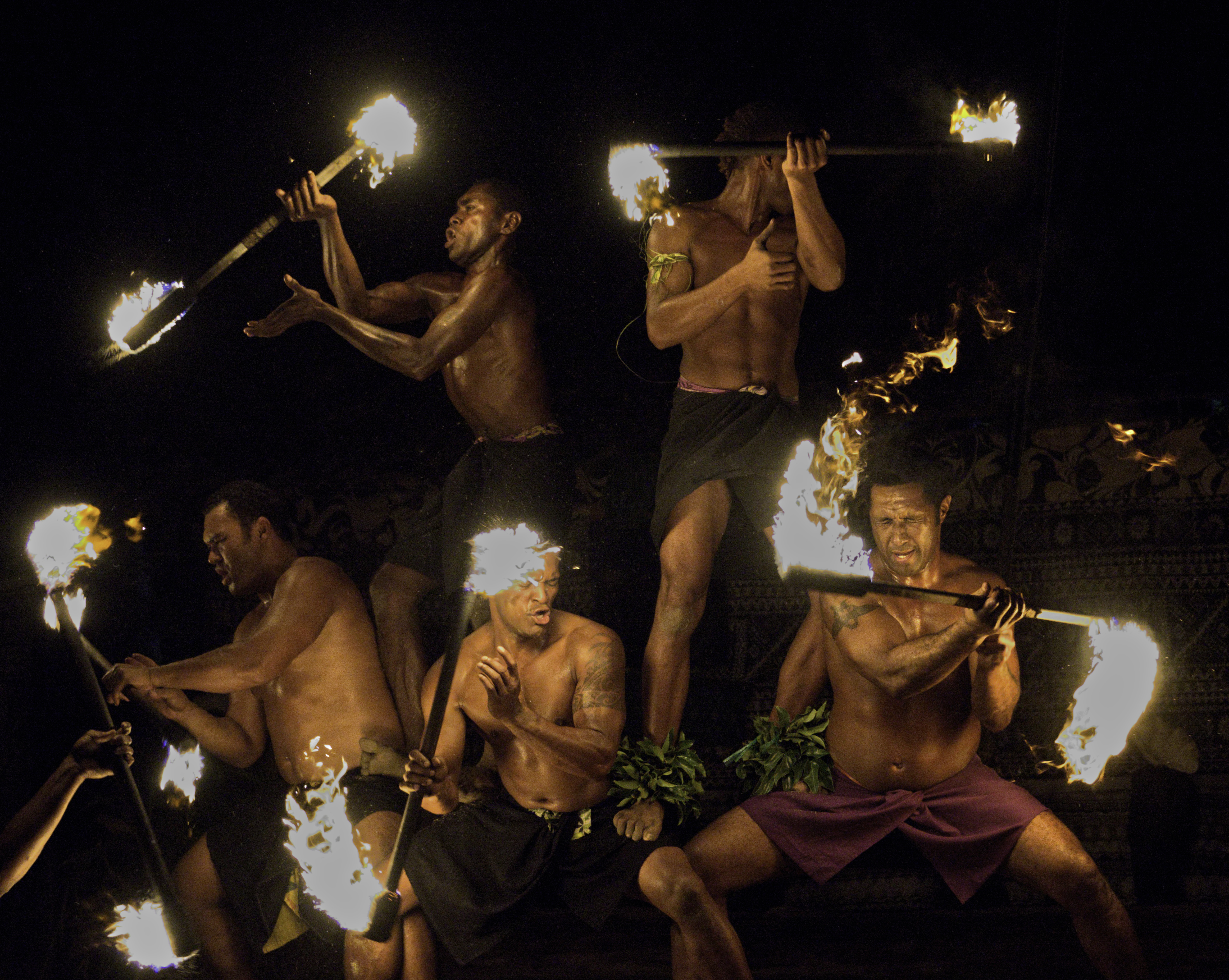 Fire, Robinson Crusoe Island, Fiji, Oceania