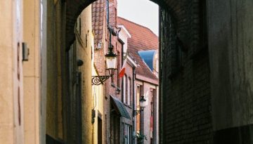 Alleyway, Brugge, Belgium, Europe
