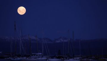 Ushuaia Bay, Tierra del Fuego, Argentina, South America